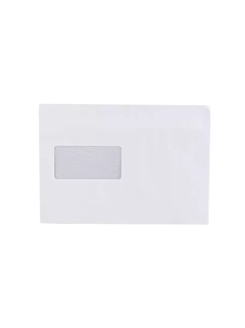 Boríték LC/5 öntapadó bélésnyomott bal ablakos 45x90 162×229mm B20A60 Bluering® fehér