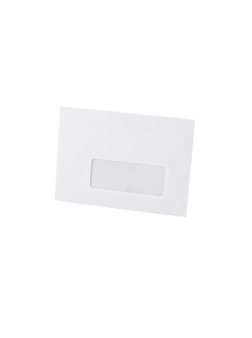 Boríték LC/6 szilikonos bélésnyomott jobb ablakos 35x90mm 114x162mm J28A20 Bluering® fehér