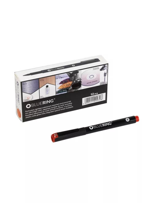 Rostirón, tűfilc alkoholos 1mm, OHP Bluering® M piros