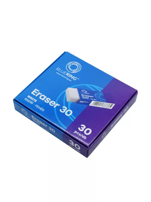 Radír 30-as fehér szögletes papír tokban Bluering®