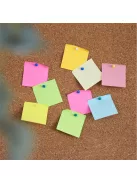 Jegyzettömb öntapadó, 76x76mm, 80lap, Bluering® , neon narancs