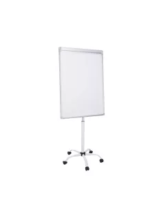   Flipchart tábla mobil 70x100cm, mágneses alukeretes 5 görgős, Bluering®