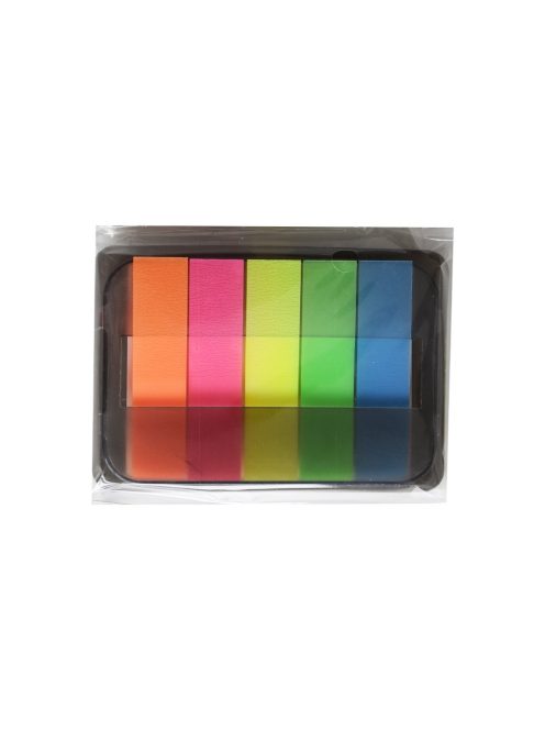 Jelölőcímke 12x50mm, 5x25lap, műanyag adagolóban Bluering®