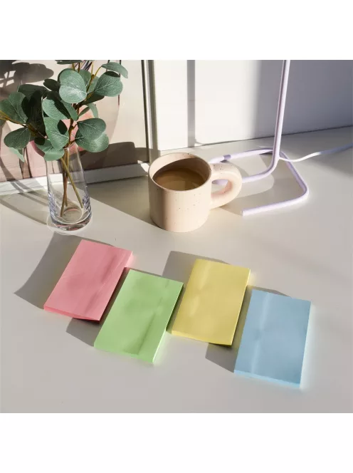 Jegyzettömb öntapadó, 76x127mm, 80lap, Bluering® , sárga