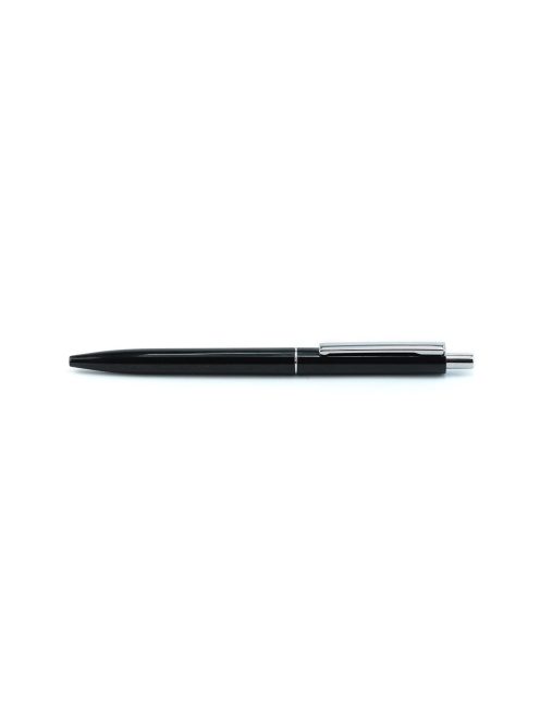 Golyóstoll 0,8mm, nyomógombos műanyag fekete test, Bluering® Z3, írásszín fekete
