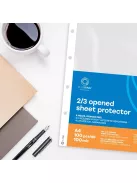 Genotherm lefűzhető, A4, 100 micron narancsos belül 2/3 részben nyitott 4 lyukú Bluering® 100 db/csomag,