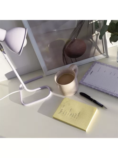 Jegyzettömb öntapadó, 102x152mm, 100lap, Bluering® , kockás sárga