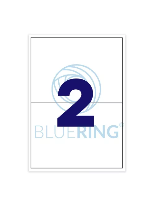 Etikett címke, 210x148mm, 100 lap, 2 címke/lap Bluering®