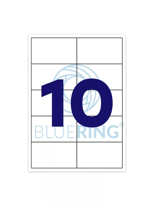 Etikett címke, 105x57mm, 100 lap, 10 címke/lap Bluering®