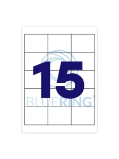 Etikett címke, 70x50,8mm, 100 lap, 15 címke/lap Bluering®