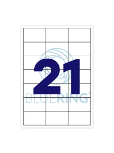 Etikett címke, 70x42,3mm, 100 lap, 21 címke/lap Bluering®