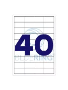 Etikett címke, 52,5x29,7mm, 100 lap, 40 címke/lap Bluering®