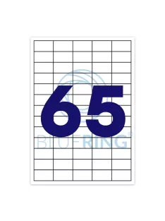   Etikett címke, 38,1x21,2mm, 100 lap, 65 címke/lap Bluering®