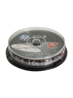 HP BD-R BluRay lemez, 25GB, 6x, 10 db, hengeren, HP