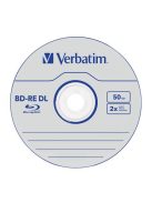 VERBATIM BD-RE BluRay lemez, kétrétegű, újraírható, 50GB, 2x, 1db, normál tok, VERBATIM