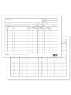   Pátria Nyomtatvány Fogyóeszköz mennyiség nyilvántartó szabadlap A/4 fekvő