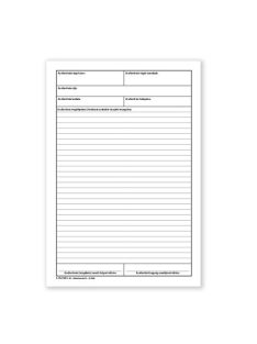   Pátria Nyomtatvány Ellenőrzési napló 25x3 lapos tömb A/4 álló