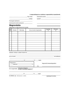   Pátria Nyomtatvány Megrendelőtömb 50x3 lapos tömb 185x203 mm