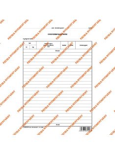   Pátria Nyomtatvány Gyógyszernyilvántartás szabadlap A/4 álló