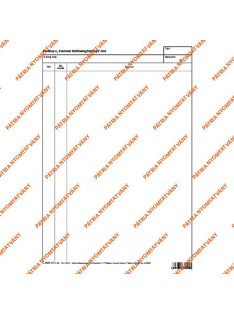   Pátria Nyomtatvány Betétlap a gyermek tüdőbeteg kórlapjához szabadlap A/4 álló