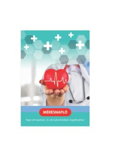   Pátria Nyomtatvány Mérésnapló napi vérnyomás- és vércukorértékek rögzítéséhez 115x160 mm