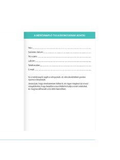   Pátria Nyomtatvány Mérésnapló napi vérnyomás- és vércukorértékek rögzítéséhez 115x160 mm