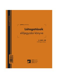   Pátria Nyomtatvány Látogatásokat előjegyző könyv 150 lapos 168x200 mm