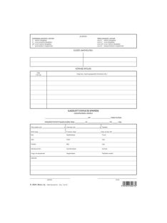   Pátria Nyomtatvány Gyermekegészségügyi törzslap szabadlap A/4 álló