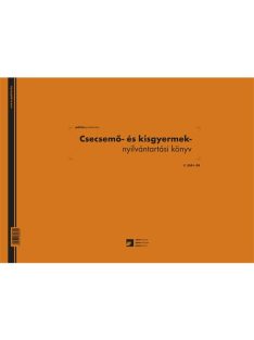   Pátria Nyomtatvány Csecsemő és kisgyermek nyilvántartó 60 lapos könyv A/3 fekvő