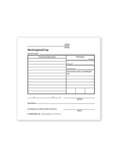   Pátria Nyomtatvány Munkaigénylő lap 50x3 lapos tömb 140x140 mm