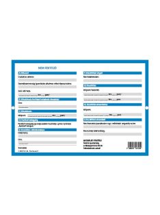   Pátria Nyomtatvány Lábcédula fóliázott A/6 nem fertőző