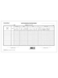 Pátria Nyomtatvány Napi étrend szabadlap 275x145 mm