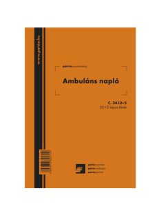   Pátria Nyomtatvány Ambuláns napló 50x2 lapos tömb A/5 álló