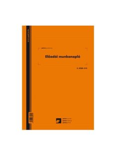   Pátria Nyomtatvány Előadói munkanapló 20 lapos füzet A/4 álló