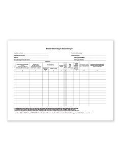   Pátria Nyomtatvány Postaküldemények feladókönyve A/4 fekvő