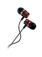 CANYON Fülhallgató, mikrofonnal, CANYON "EP-3", fekete-piros