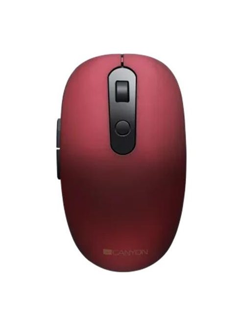CANYON Egér, vezeték nélküli, optikai, USB/Bluetooth, CANYON "MW-9", piros