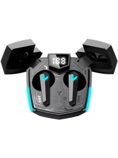   CANYON Fülhallgató, vezeték nélküli, Bluetooth 5.3, gaming, CANYON "DoubleBee GTWS-2", fekete