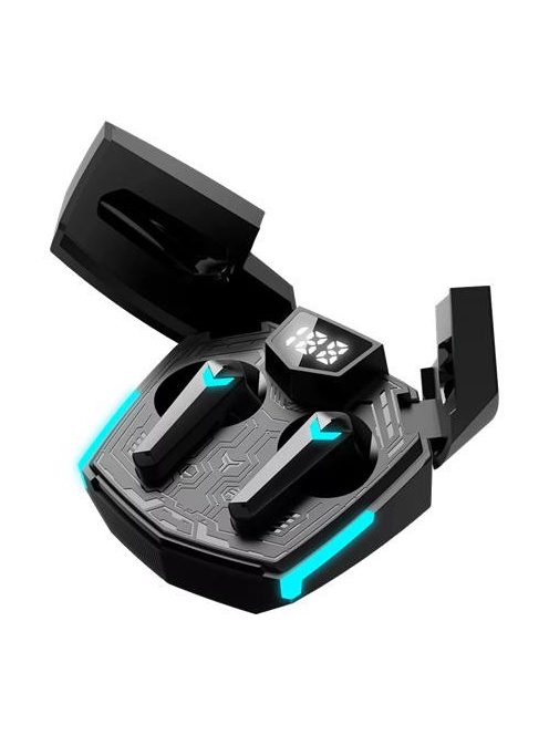 CANYON Fülhallgató, vezeték nélküli, Bluetooth 5.3, gaming, CANYON "DoubleBee GTWS-2", fekete