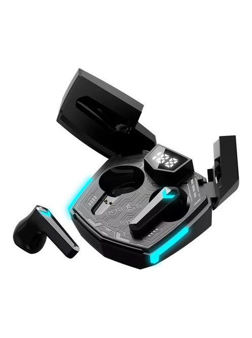 CANYON Fülhallgató, vezeték nélküli, Bluetooth 5.3, gaming, CANYON "DoubleBee GTWS-2", fekete