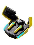 CANYON Fülhallgató, vezeték nélküli, Bluetooth 5.3, gaming, CANYON "DoubleBee GTWS-2", sárga