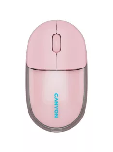   CANYON Egér, vezeték nélküli, dual-mode kapcsolat, optikai, CANYON "OnClick 24", rózsaszín