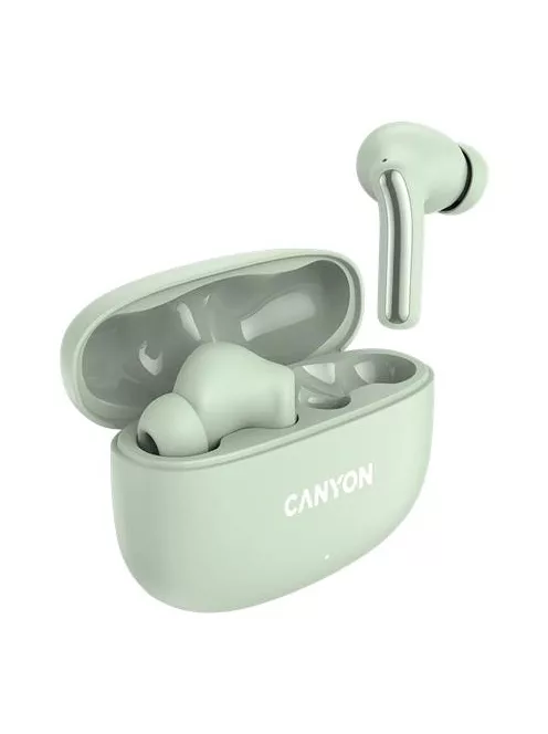 CANYON Fülhallgató, TWS vezeték nélküli, Bluetooth 5.4, CANYON "OnGo 9", zsálya