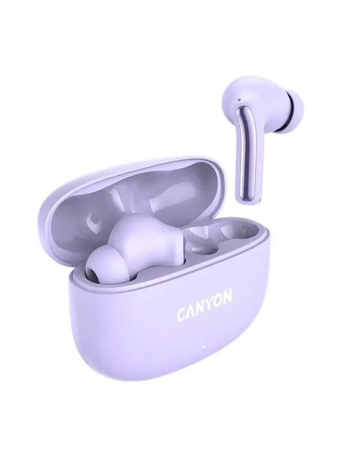 CANYON Fülhallgató, TWS vezeték nélküli, Bluetooth 5.4, CANYON "OnGo 9", levendula