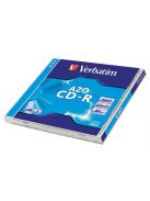 VERBATIM CD-R lemez, Crystal bevonat, AZO, 700MB, 52x, 1 db, normál tok, VERBATIM "DataLife Plus"