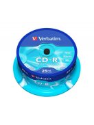 VERBATIM CD-R lemez, 700MB, 52x, 25 db, hengeren, VERBATIM "DataLife"