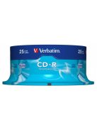 VERBATIM CD-R lemez, 700MB, 52x, 25 db, hengeren, VERBATIM "DataLife"