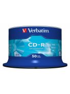 VERBATIM CD-R lemez, 700MB, 52x, 50 db, hengeren, VERBATIM "DataLife"