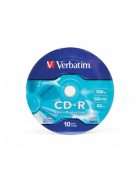 VERBATIM CD-R lemez, 700MB, 52x, 10 db, zsugor csomagolás, VERBATIM "DataLife"