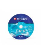 VERBATIM CD-R lemez, 700MB, 52x, 10 db, zsugor csomagolás, VERBATIM "DataLife"